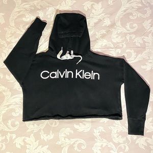 Custom Cropped Calvin Klein Hoddie
